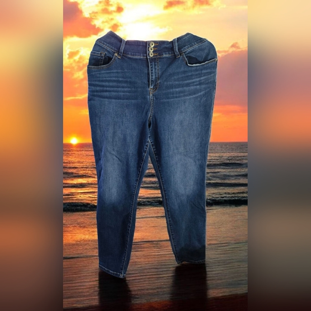 Torrid Blue Skinny Jeans